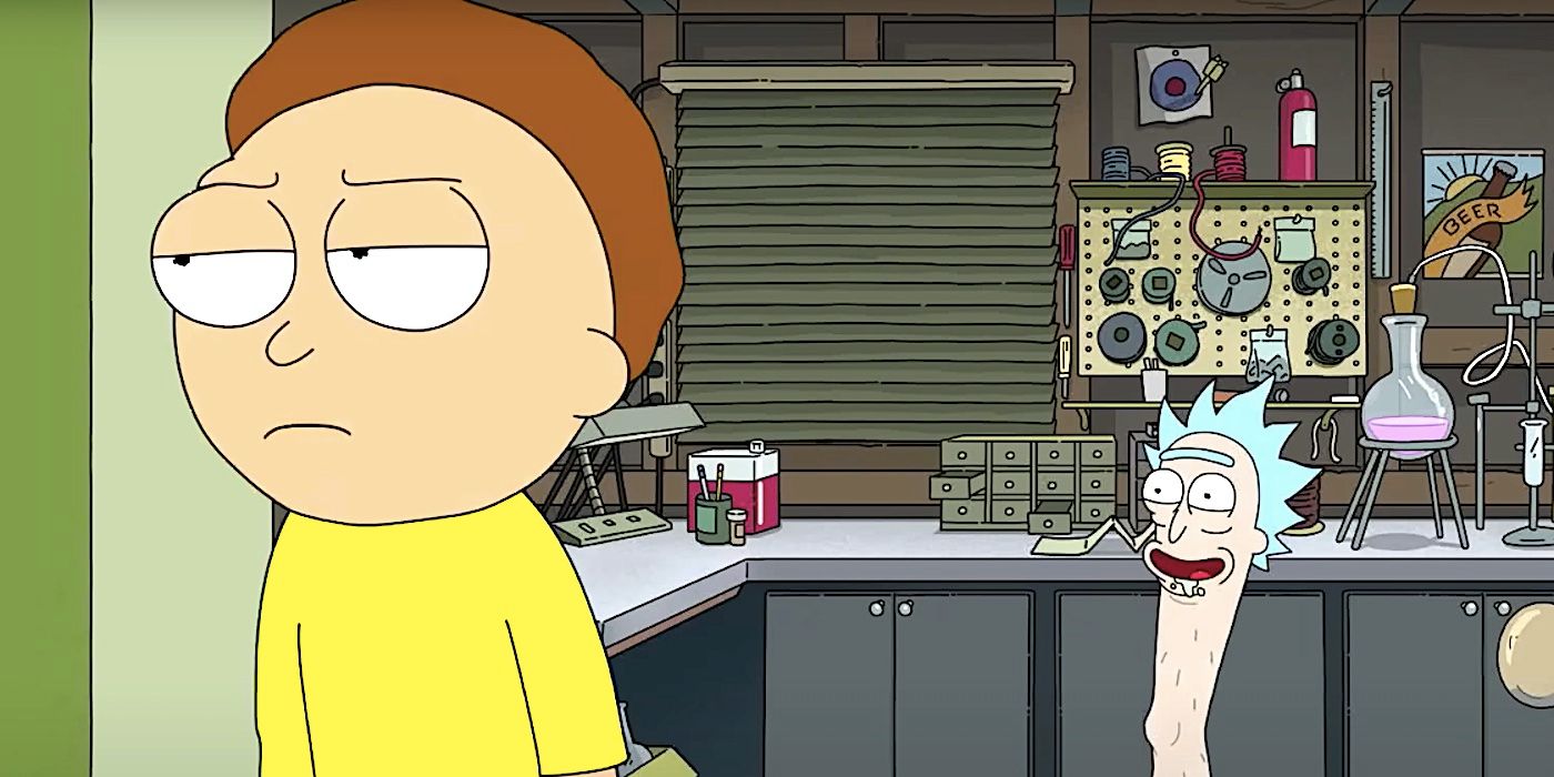 Morty walks away in disgust as Rick reveals he has turned himself into a talking leg in Rick and Morty's season 7 trailer