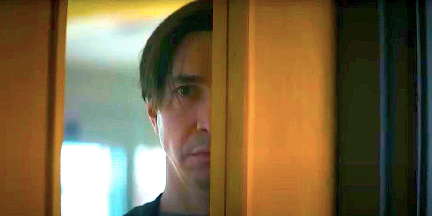 Mr. Bratt looks around a door menacingly in Goosebumps 2023 trailer