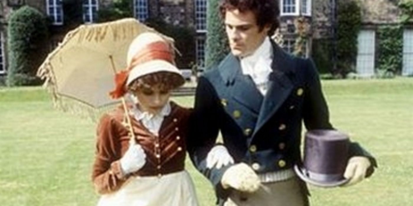 Mr Darcy and Elizabeth Bennet in Price and Prejudice 1980