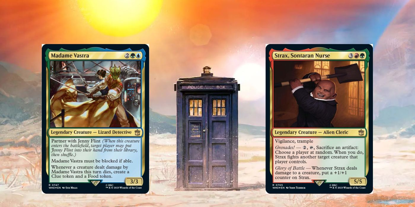 MTG Doctor Who Card Previews Pasternoter Gang
