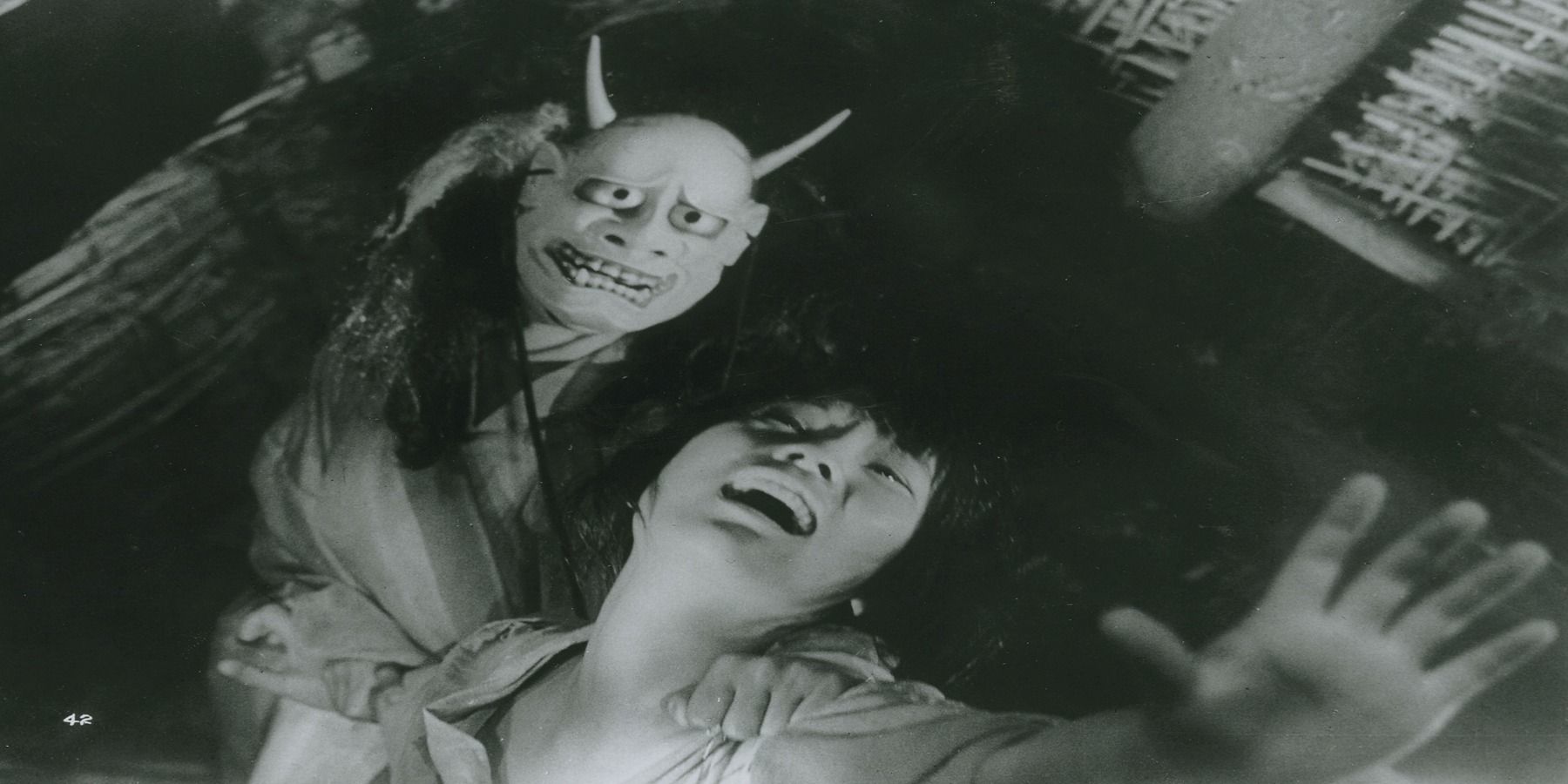 A woman is captured in Onibaba