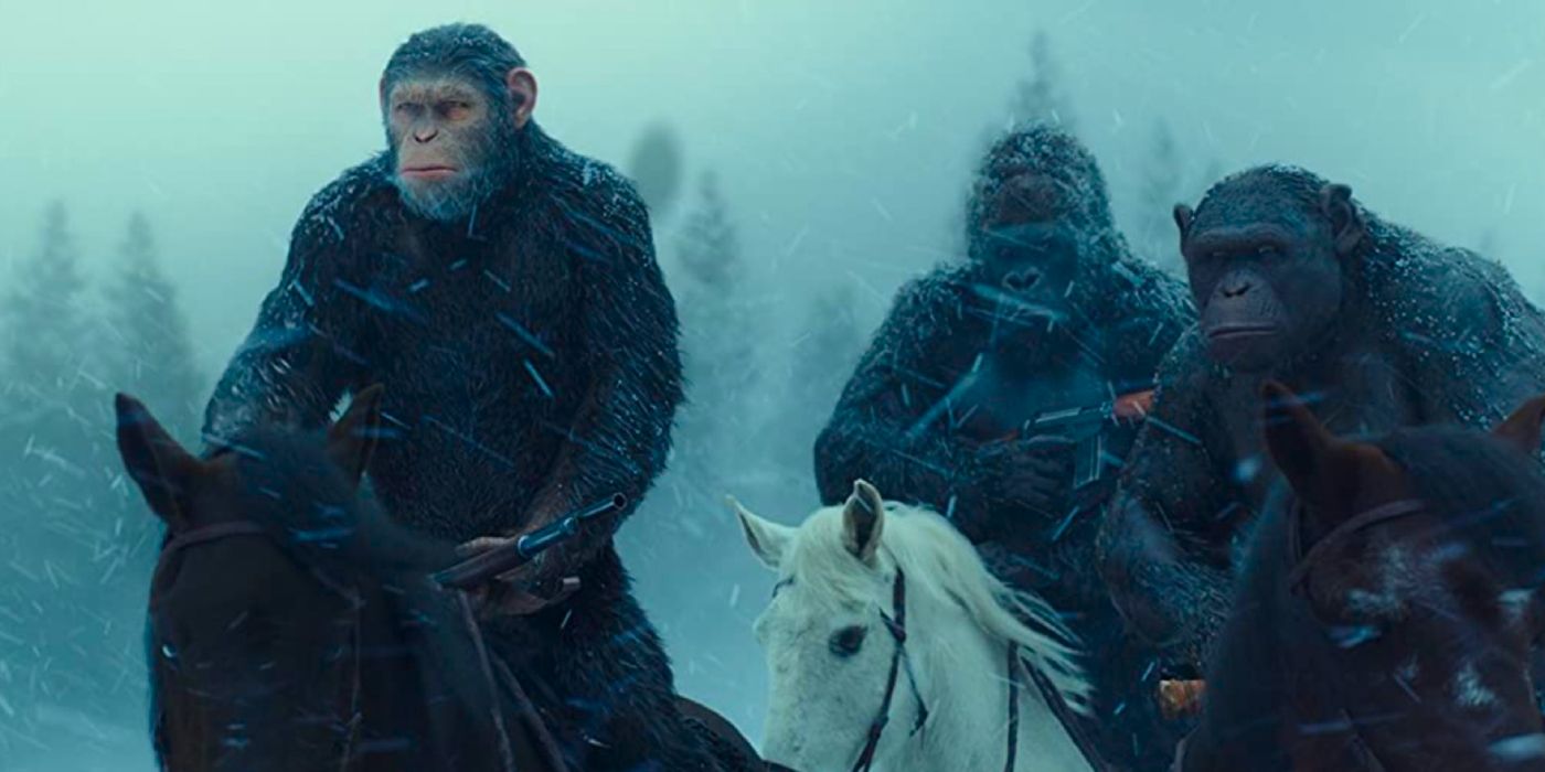 Planet of the apes Caesar on horseback