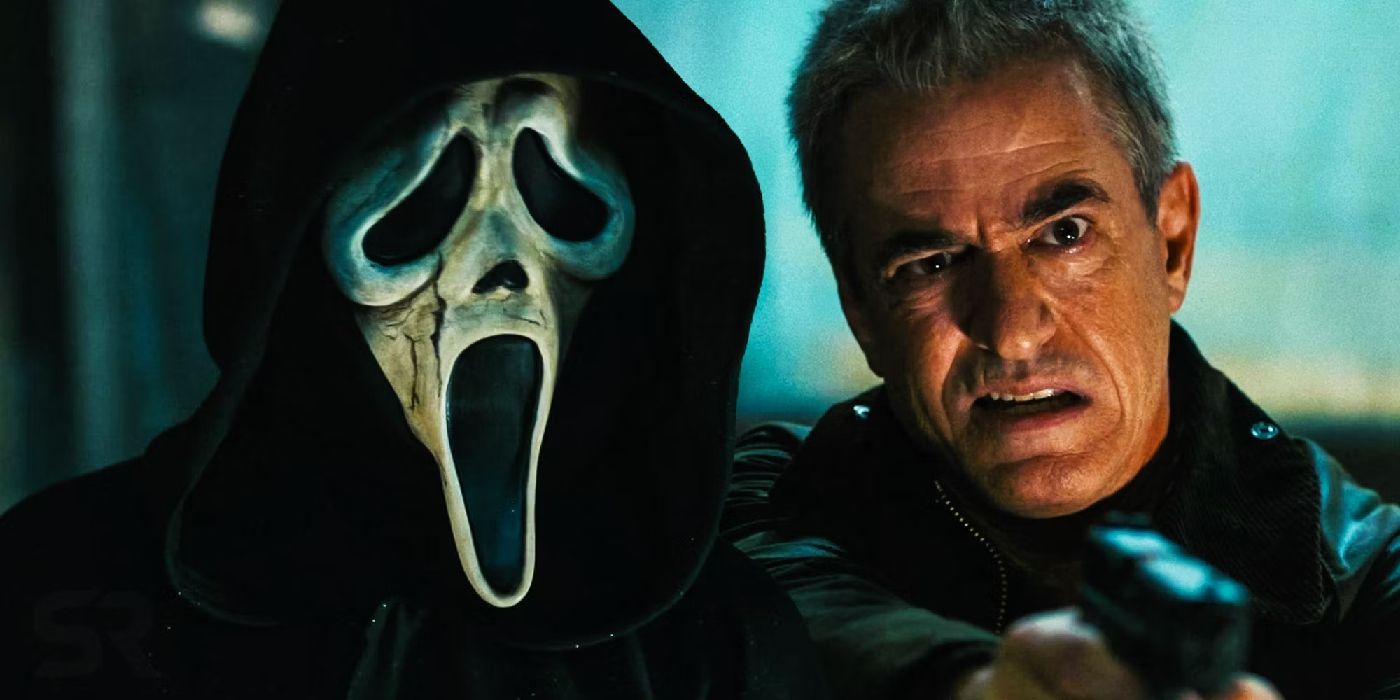 Custom image of Ghostface and Dermot Mulroney in Scream 6
