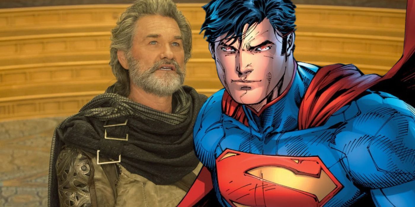 Nova arte do Superman lança Kurt Russell como o pai de Kal-El no