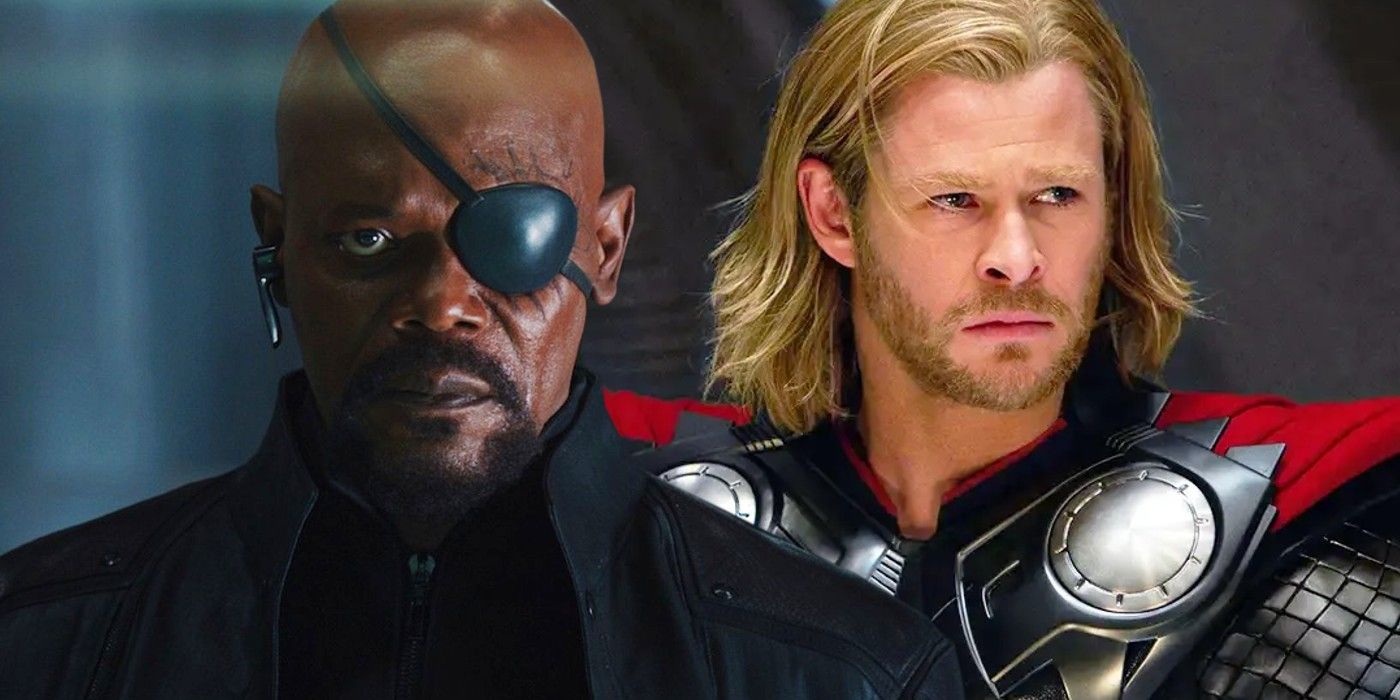 Nick Fury and Thor in the MCU