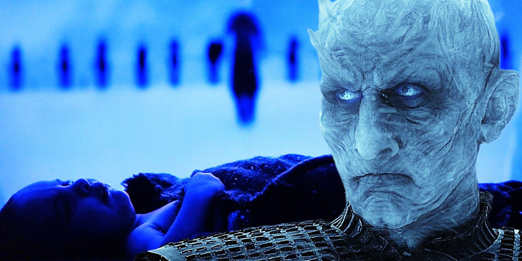 Night King and a baby in Game of Thrones