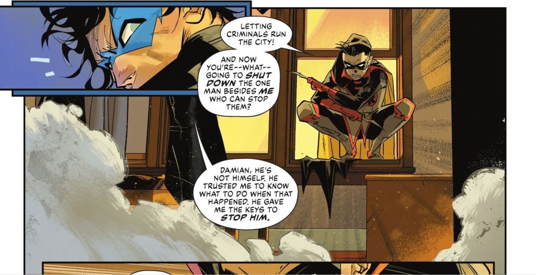 Nightwing vs Damian Wayne DC