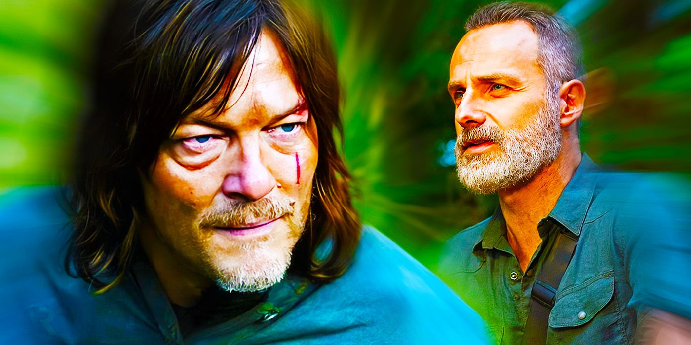 Norman Reedus as Daryl Dixon and Andrew Lincoln as Rick Grimes in Walking Dead