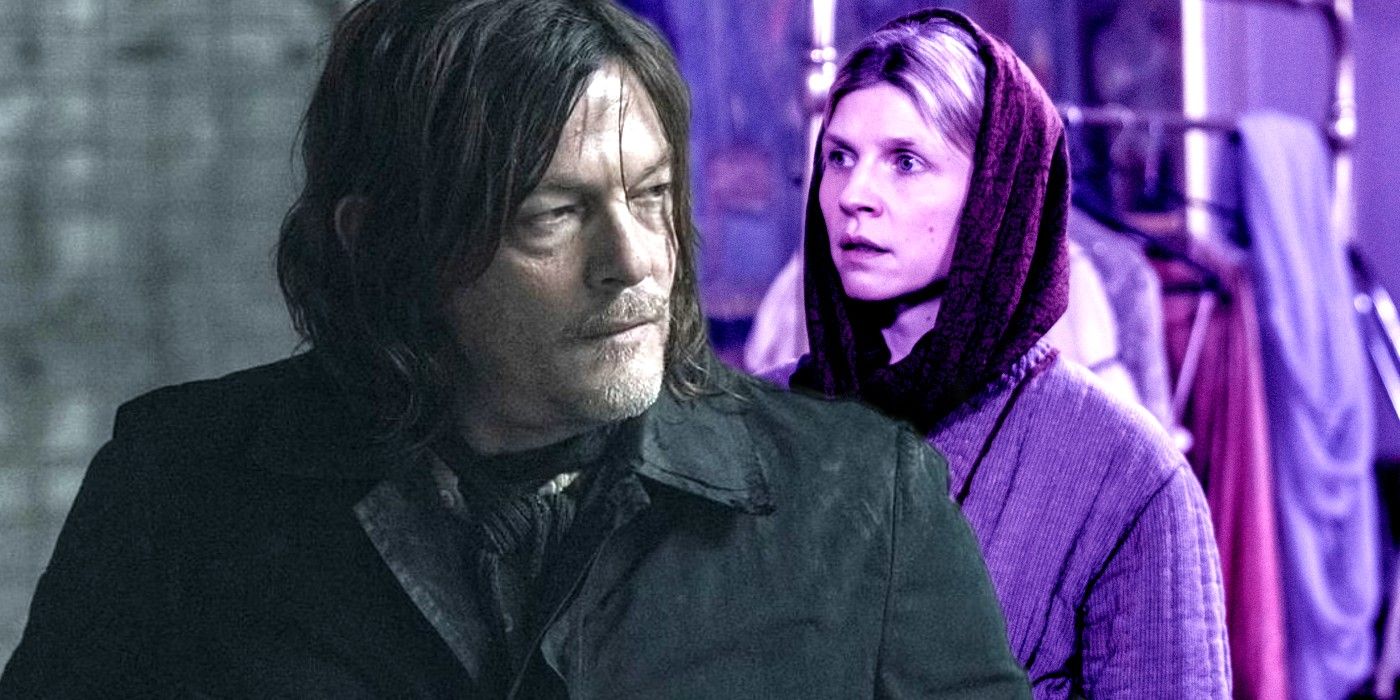 Norman Reedus as Daryl Dixon and Clemence Posey in Walking Dead spinoff