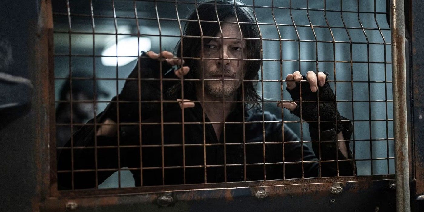 Norman Reedus as Daryl Dixon in cell in Walking Dead Spinoff