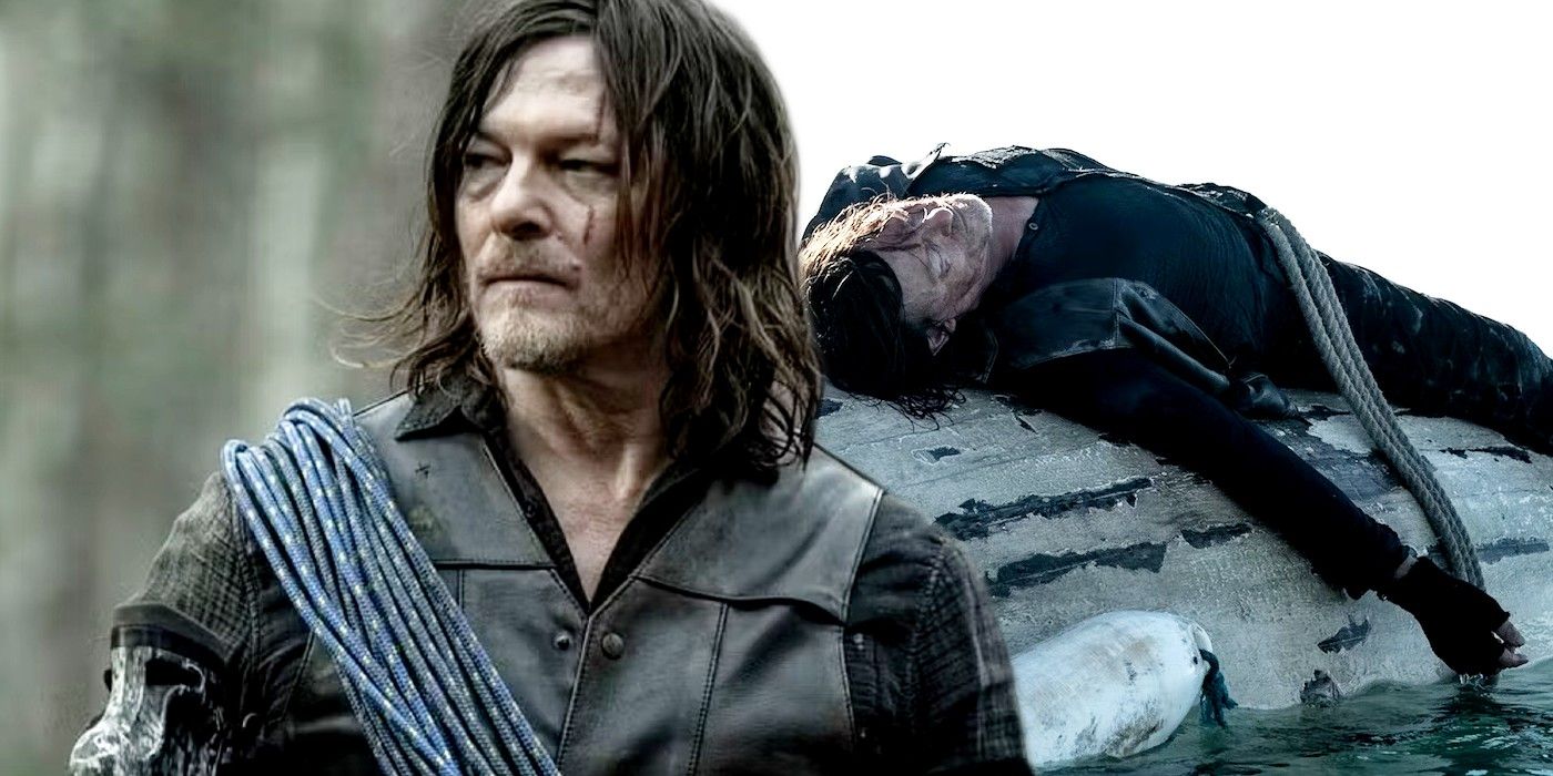Norman Reedus as Daryl Dixon on boat