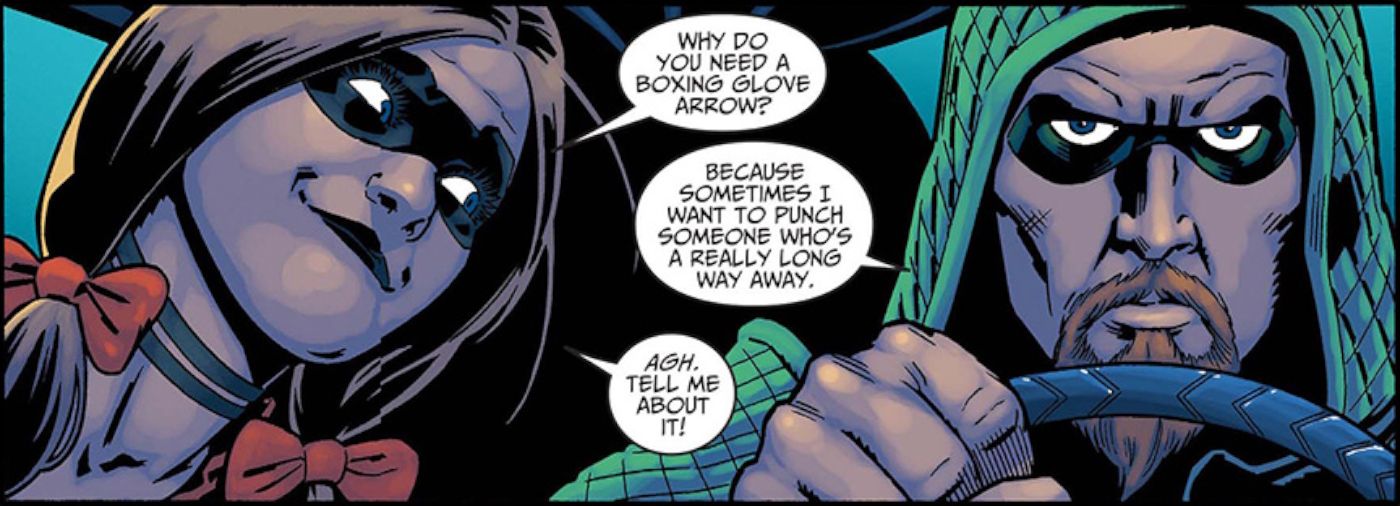 Oliver explica a flecha da luva de boxe