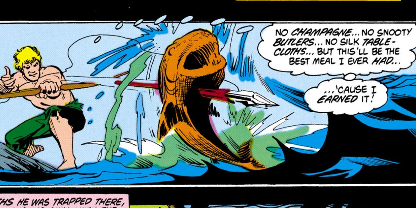 Oliver Queen Shoots a Fish DC