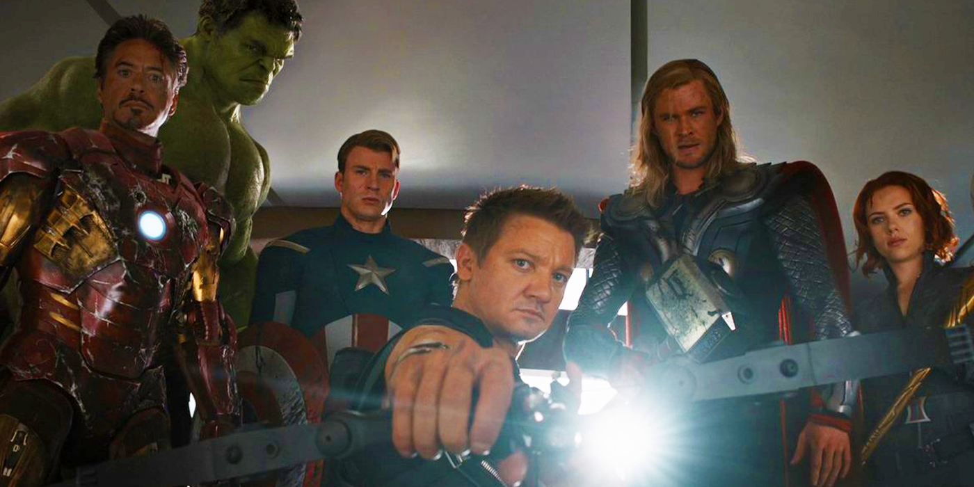 Original Avengers team in 2012's The Avengers