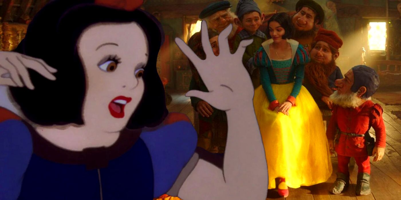 Original Snow White Screaming at Live-Action Snow White