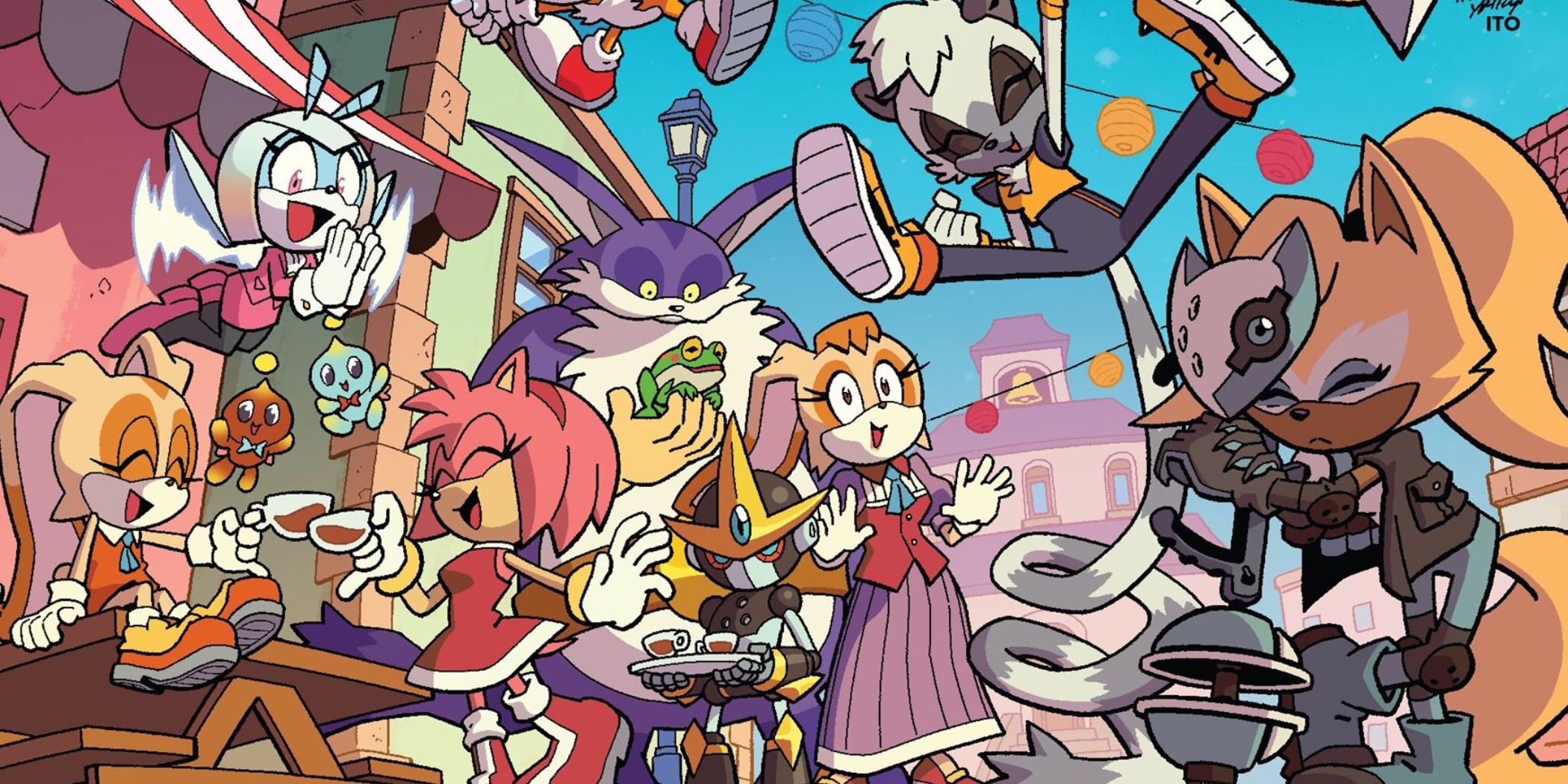 IDW&rsquo;s Sonic the Hedgehog: cropped cover from the &ldquo;Out of the Blue&rdquo; arc