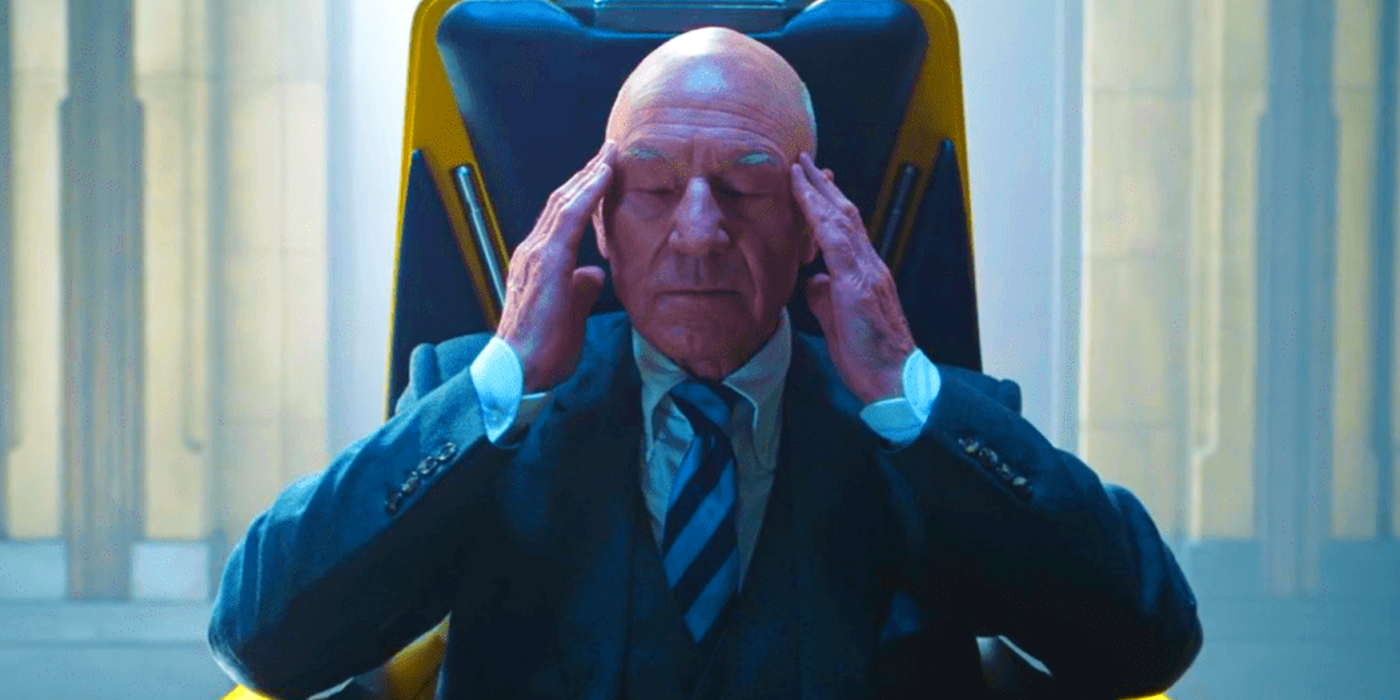 Professor X de Patrick Stewart em Doutor Estranho 2