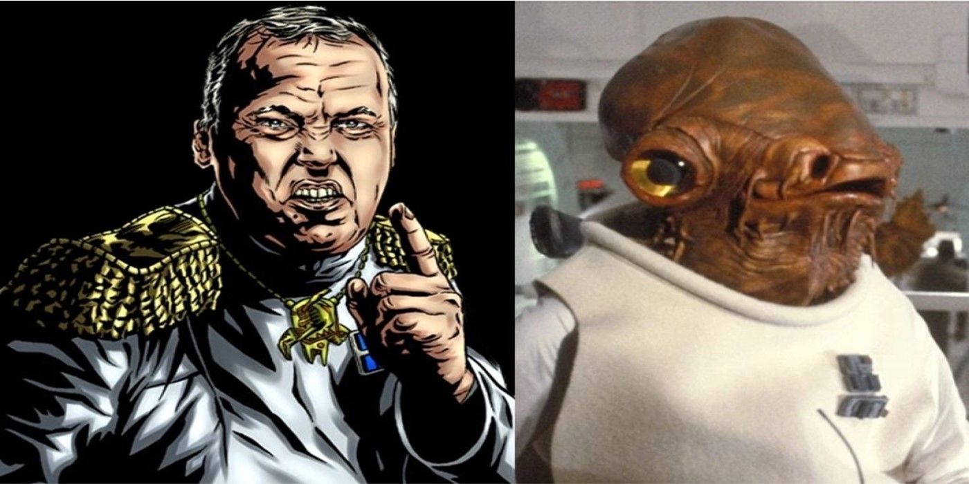 Peccati Syn and Admiral Ackbar from Star Wars Legends.