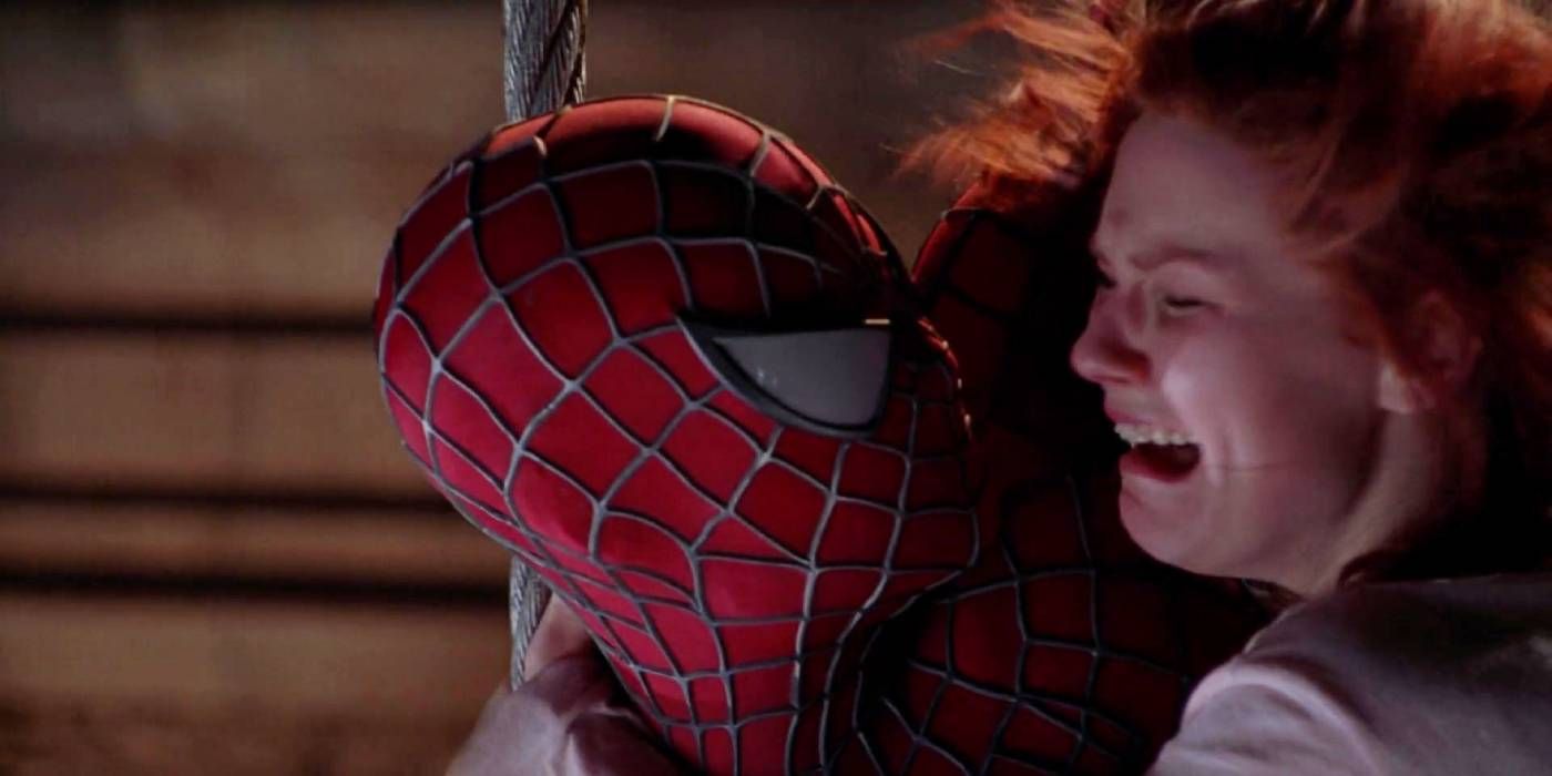 Peter saves MJ in Spider-Man pic