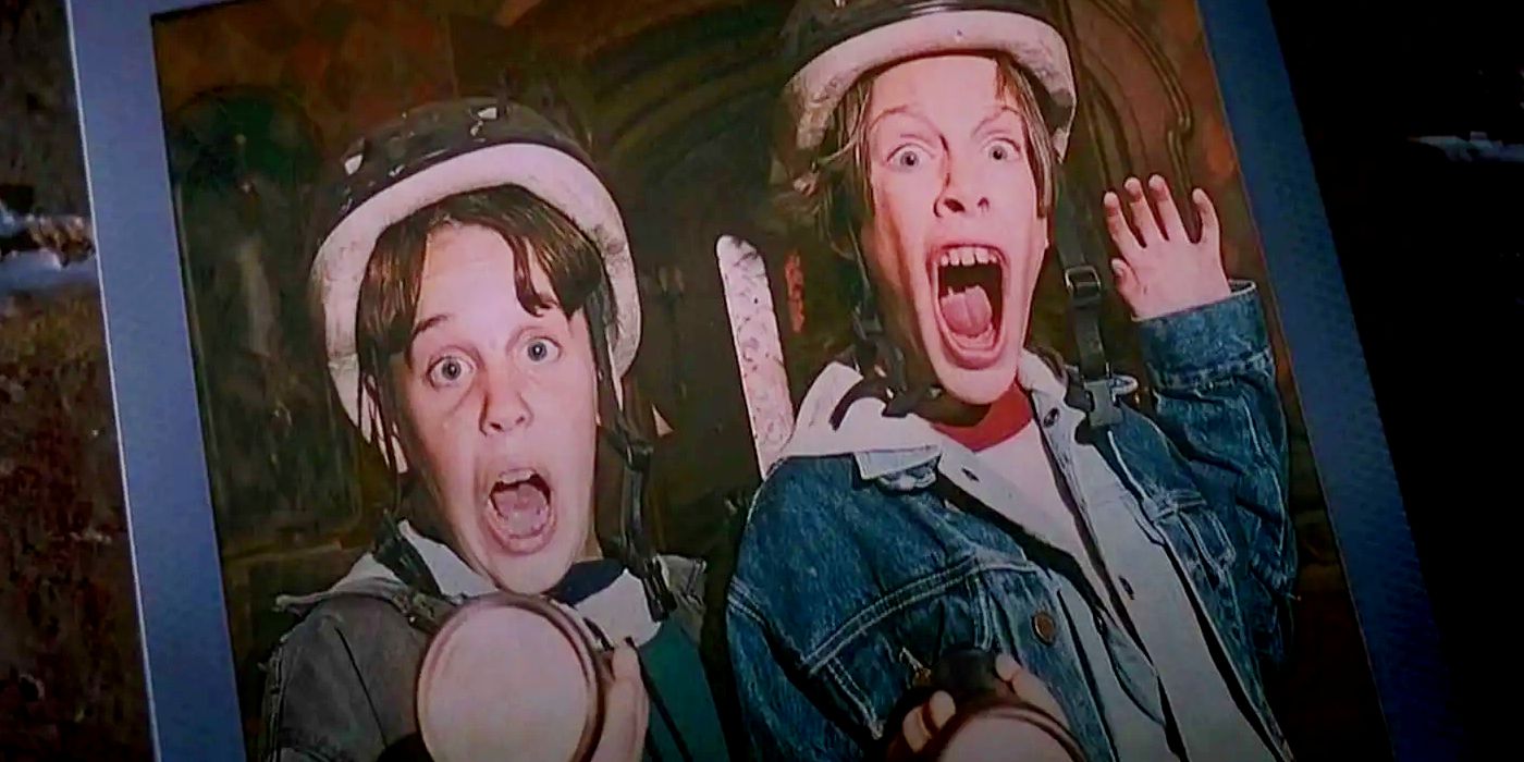 Polaroid of Two Boys Screaming in Casper 1995