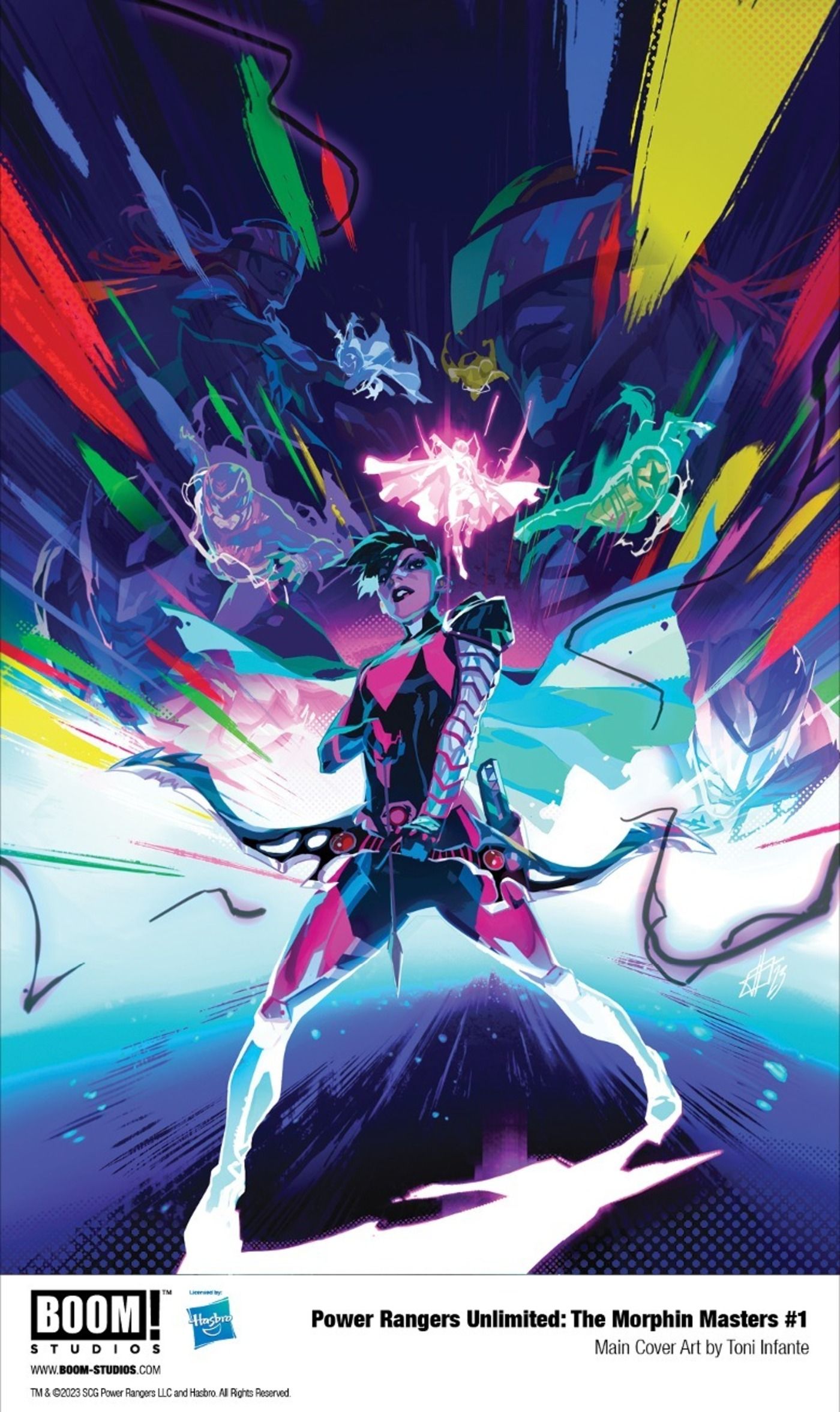 Power Rangers Unlimited: The Morphin' Masters #1, capa de Toni Infante