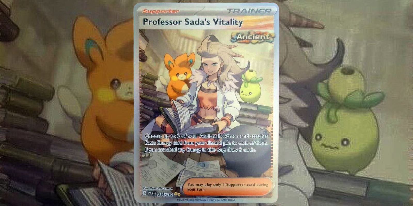 Professor Sada's Vitality Pokemon TCG Paradox Rift Card 256
