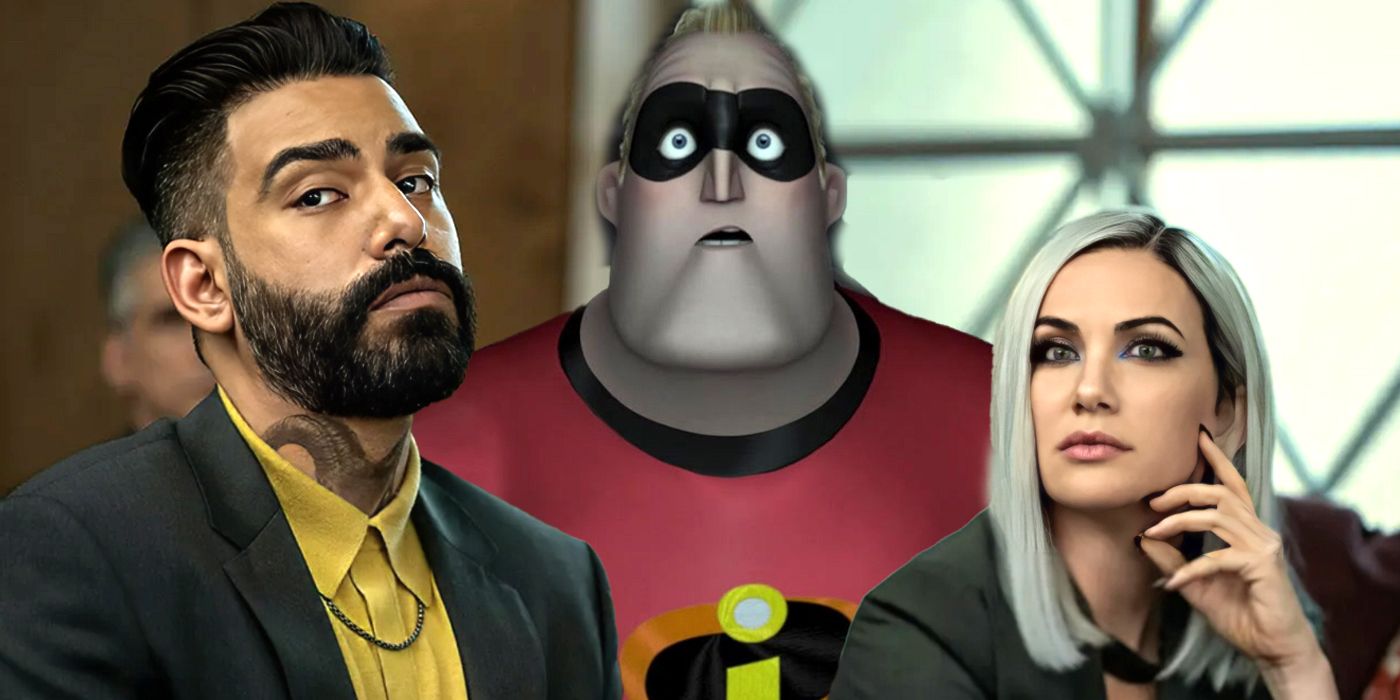 Rahul Kohli and Kate Siegel in The Fall of the House of Usher and Mr. Incredible-1