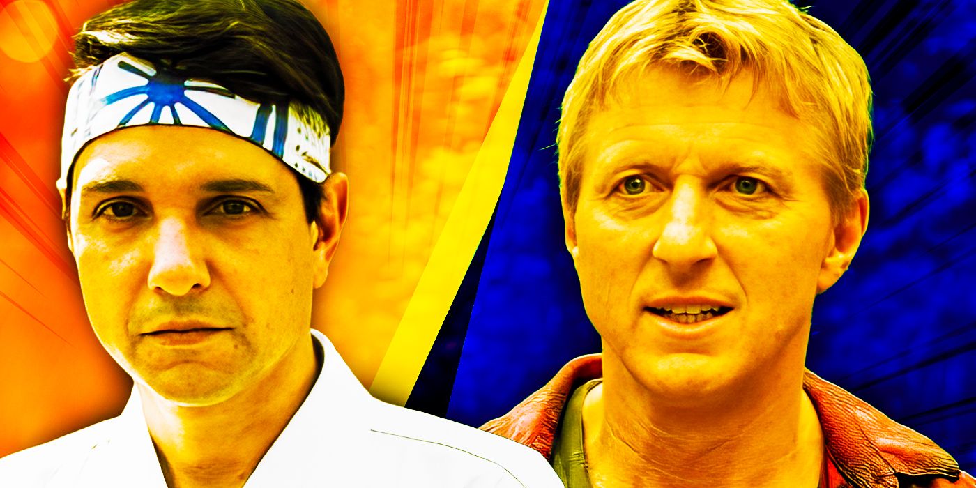 Ralph Macchio as Daniel and William Zabka as Johnny in Cobra Kai