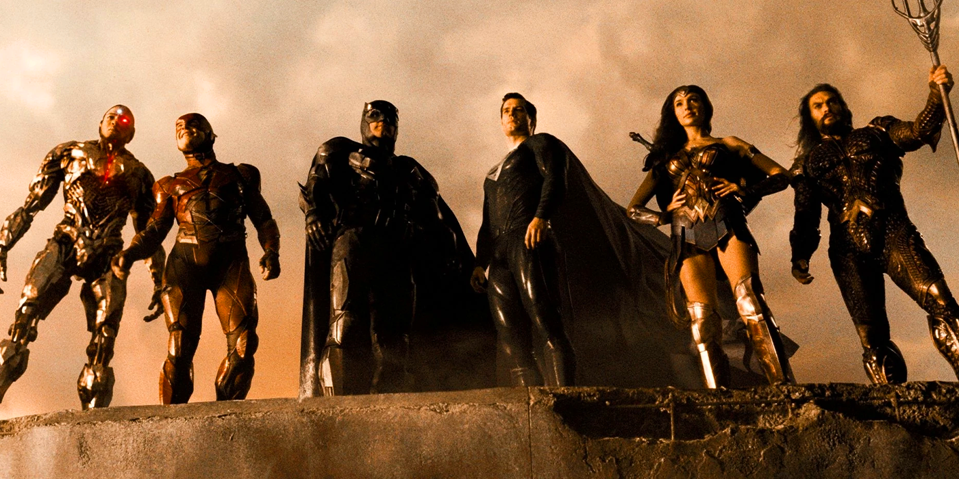 Ray Fisher, Ezra Miller, Ben Affleck, Henry Cavill, Gal Gadot, and Jason Momoa as the DCEU&rsquo;s Justice League