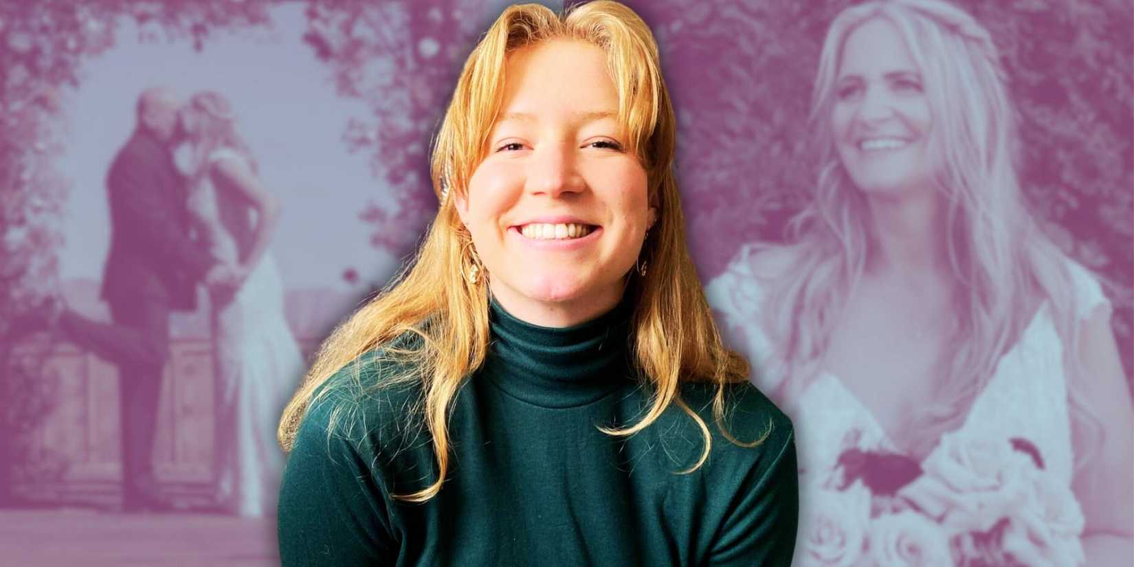 Sister Wives' Gwendlyn Brown, with Christine Brown and David Woolley's wedding behind her