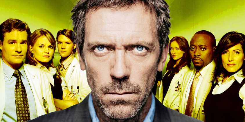 Hugh Laurie and the cast of House M.D.