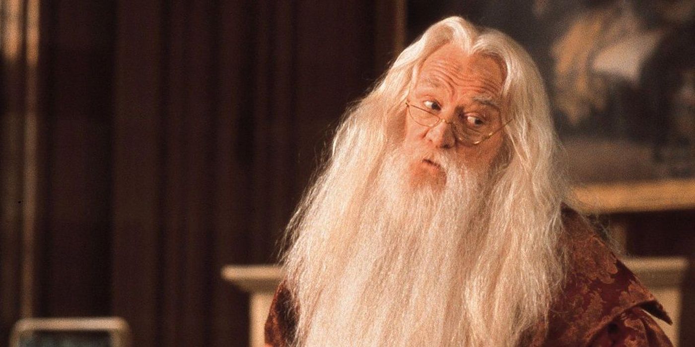 Richard Harris starring as Dumbledore