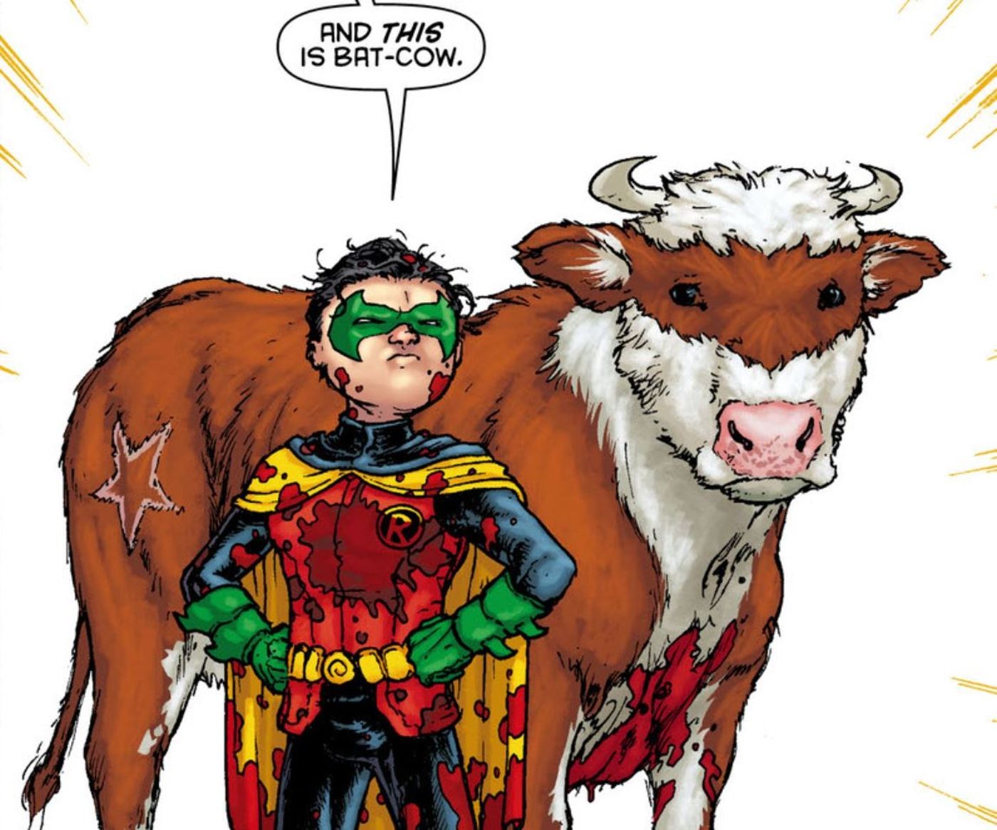 Robin and Bat-Cow DC