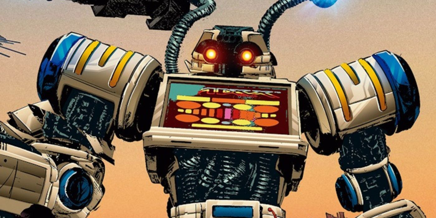 Close up of Robo Force charatcer from new Nacelle Verse by Oni Press