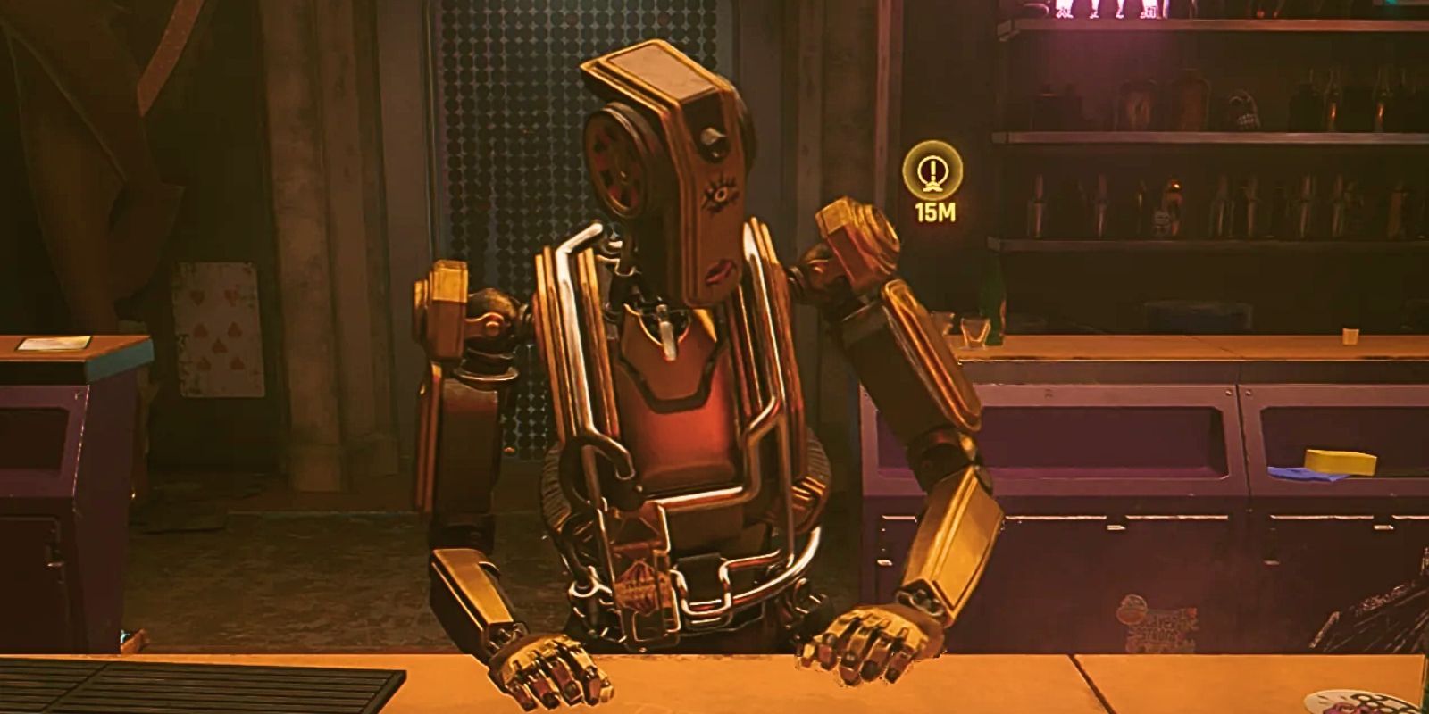 Robot Bartender in Phantom Liberty DLC for Cyberpunk 2077