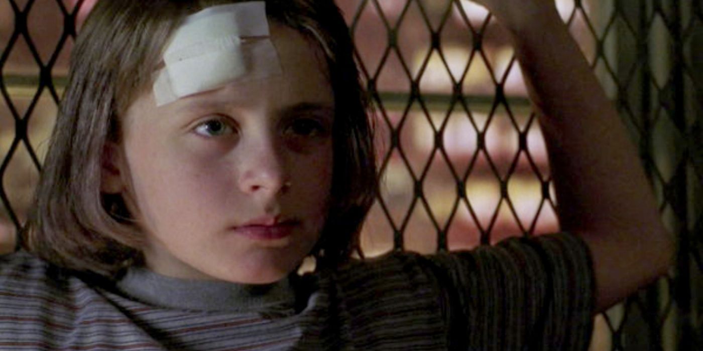 Rory Culkin with a bandage on his head in Law & Order: SVU episode Manic.