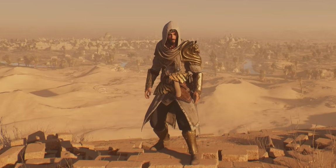 Basim Ibn wearing the Rostam Outfit Assassin&rsquo;s Creed Mirage.
