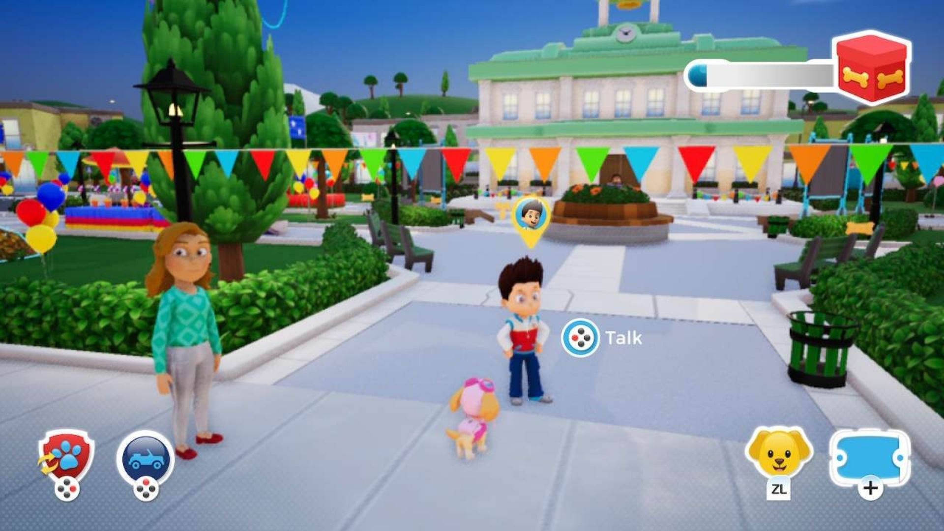 Ryder and Skye in PAW Patrol World