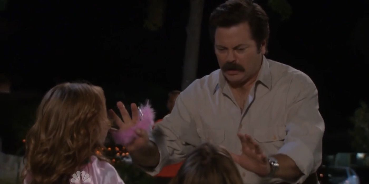 Nick Offerman as Ron Swanson in Parks And Recreation