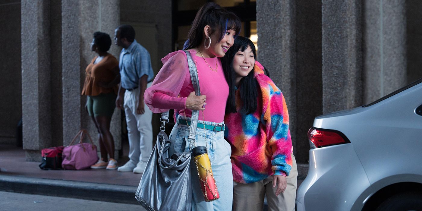 Sandra Oh as Jenny and Awkwafina as Anne in Quiz Lady