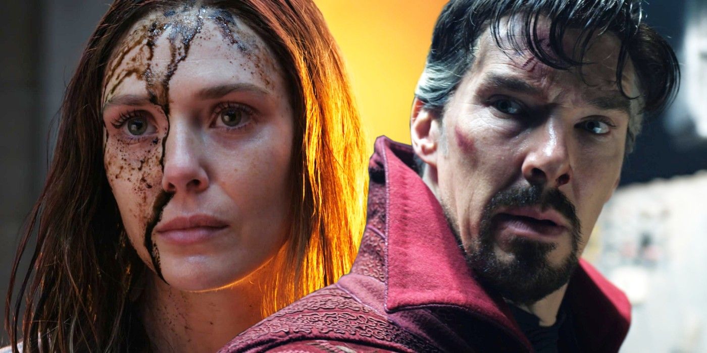 Scarlet Witch and Doctor Strange in Multiverse of Madness