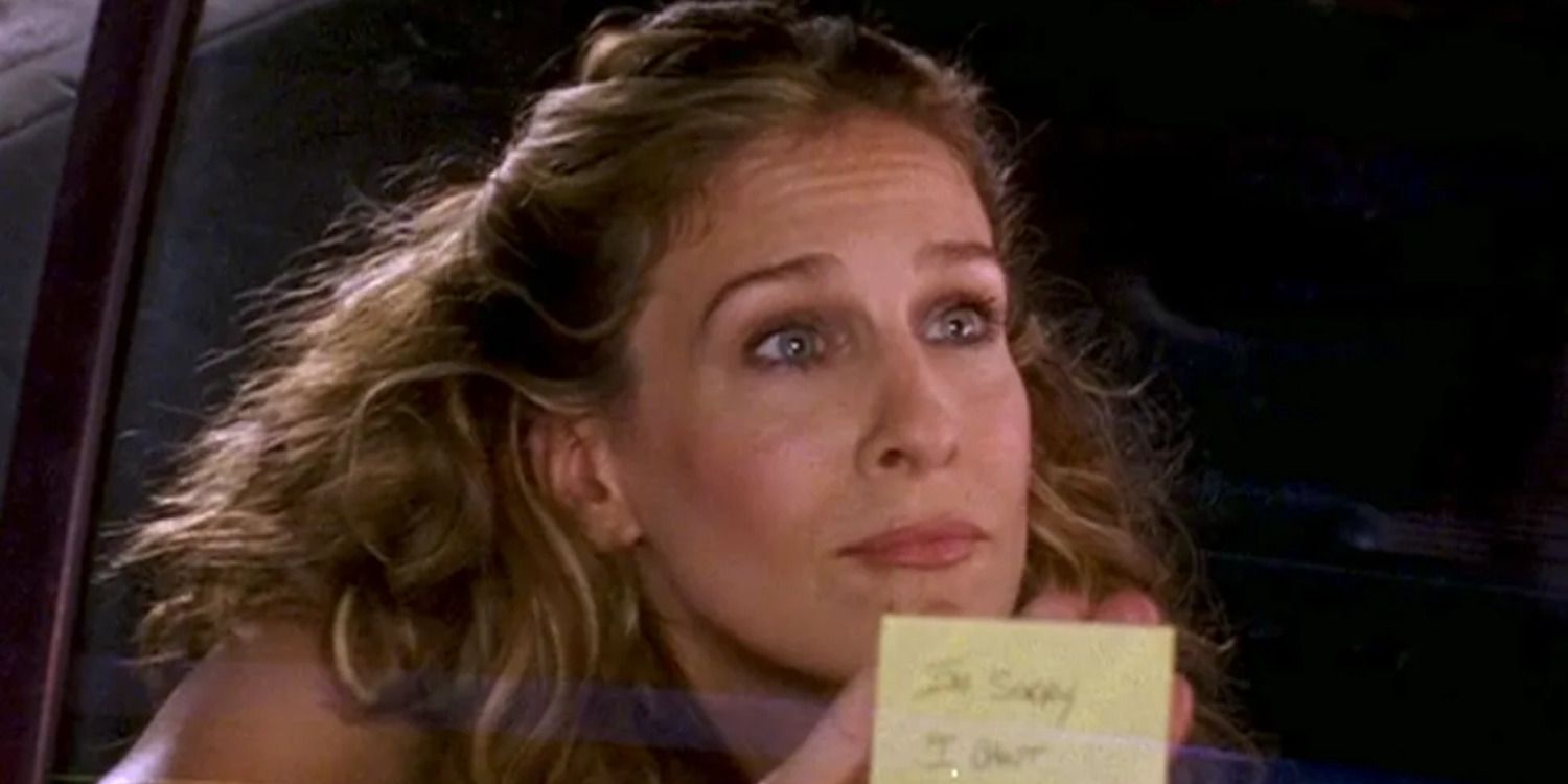 Carrie with Berger's Note in Sex and the City