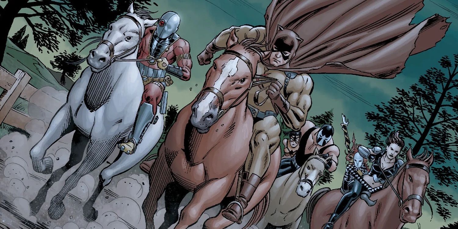 The Secret Six Ride Horses