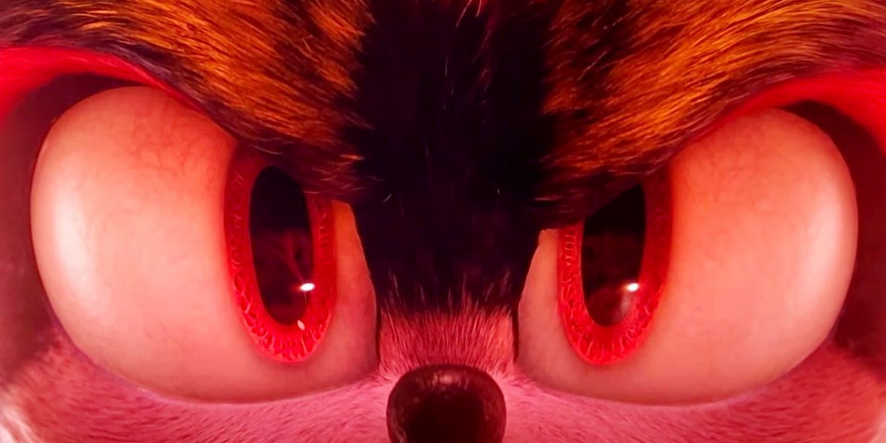 Os olhos de Shadow se abrem em Sonic the Hedgehog 2