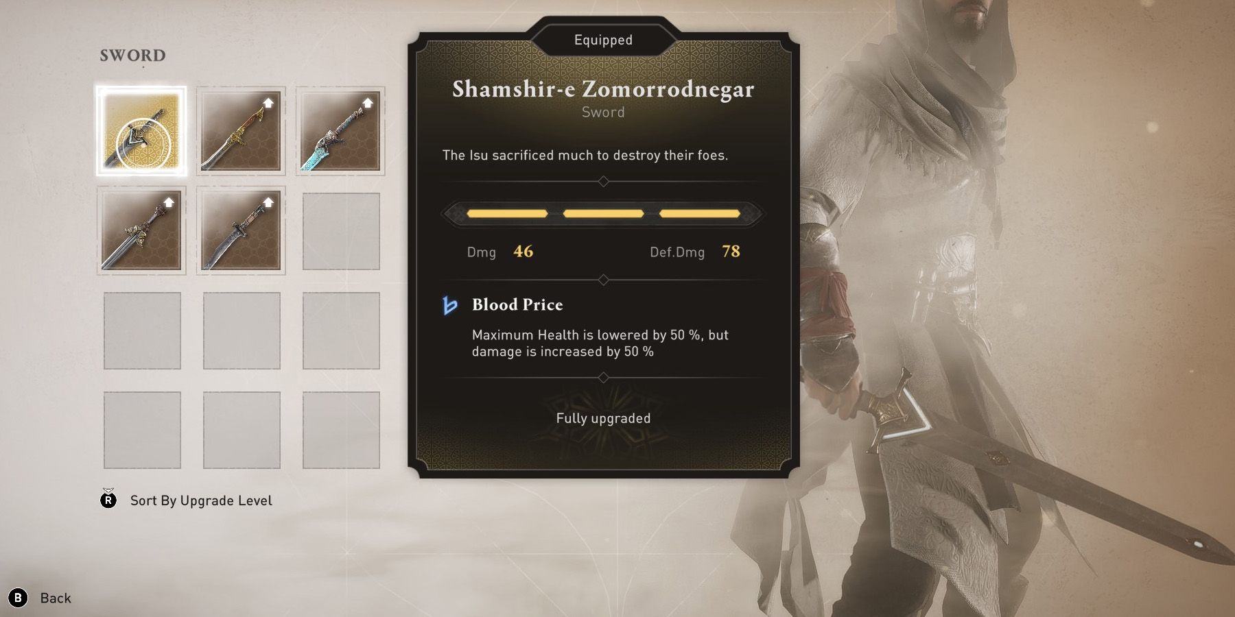 Straight sword Shamshir-e Zomorrodnegar in Assassin&rsquo;s Creed Mirage