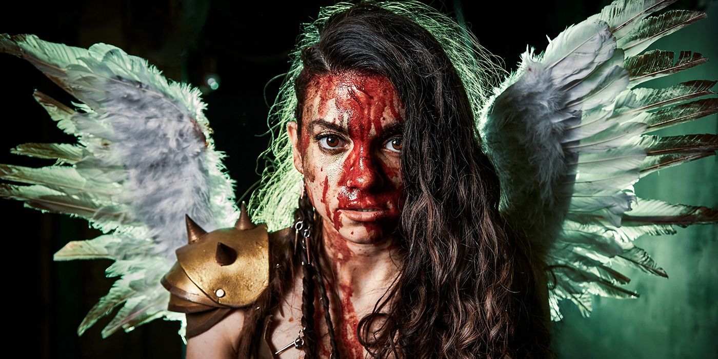 Lauren LaVera's Sienna bloodied in Terrifier 2