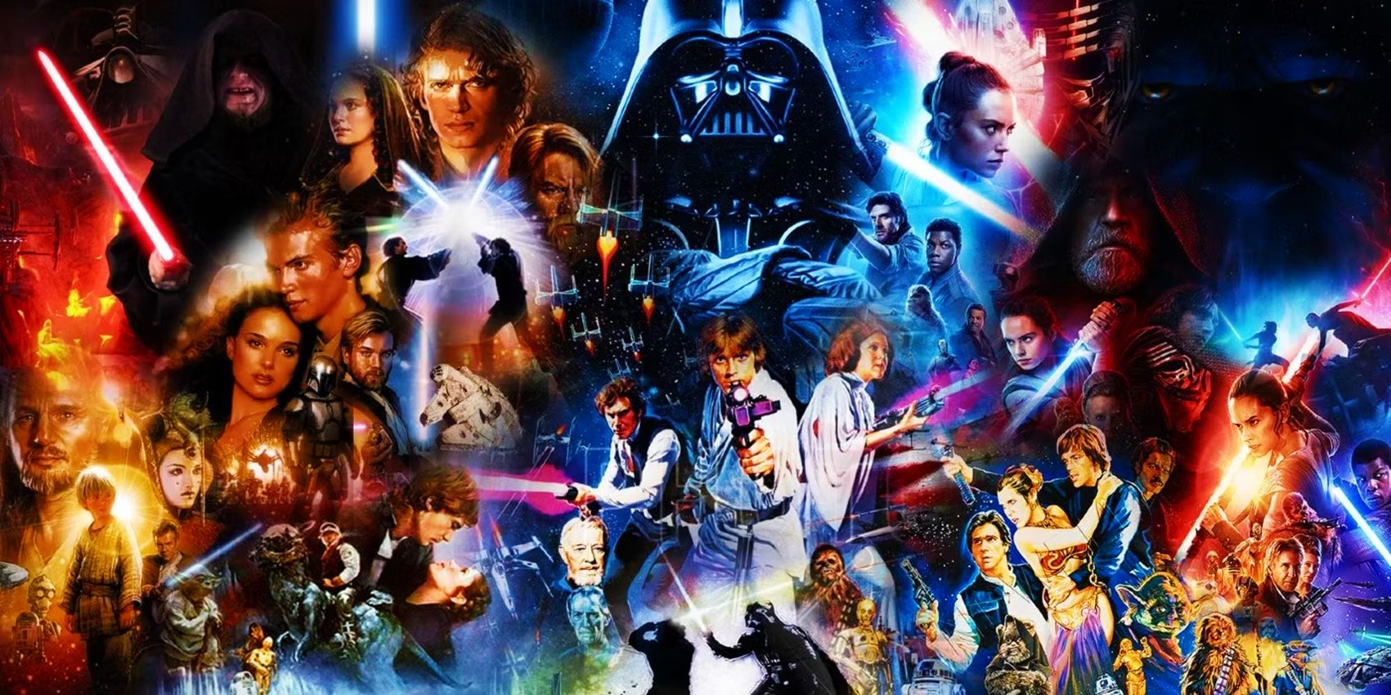 A combined poster of the Skywalker Saga