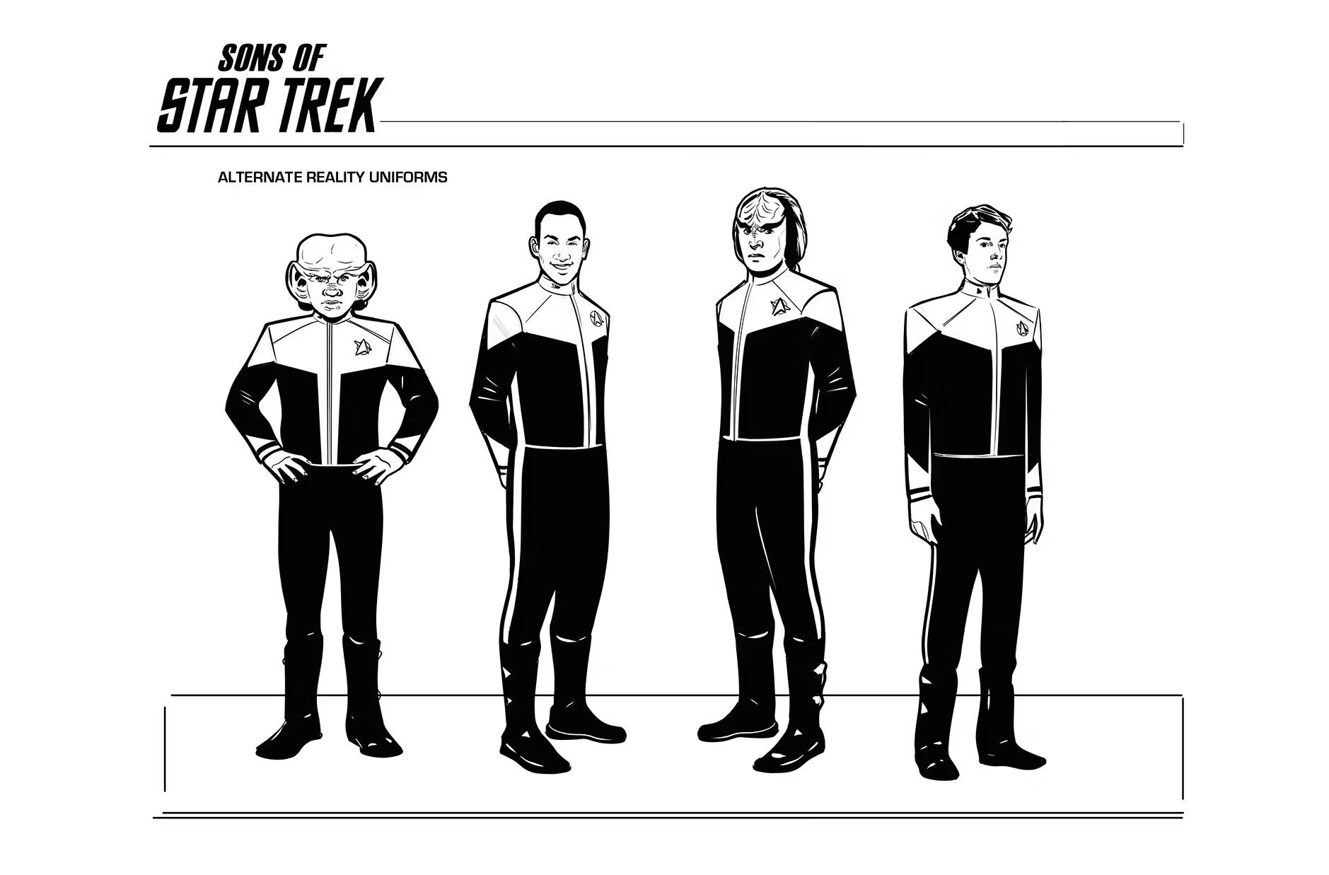 Sons of Star Trek Character Design