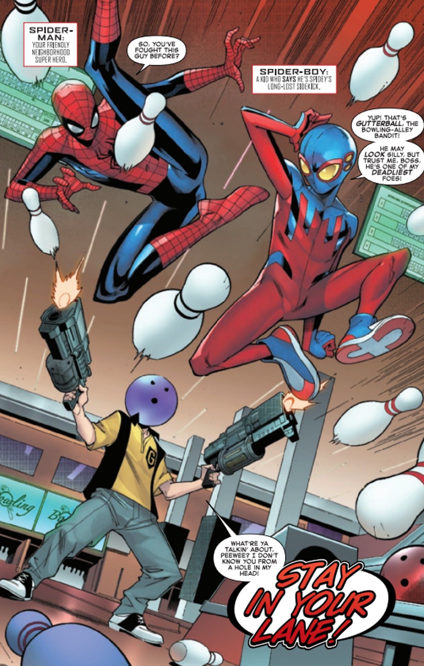 Gutterball, mysterious villain from Spider-Boy #1