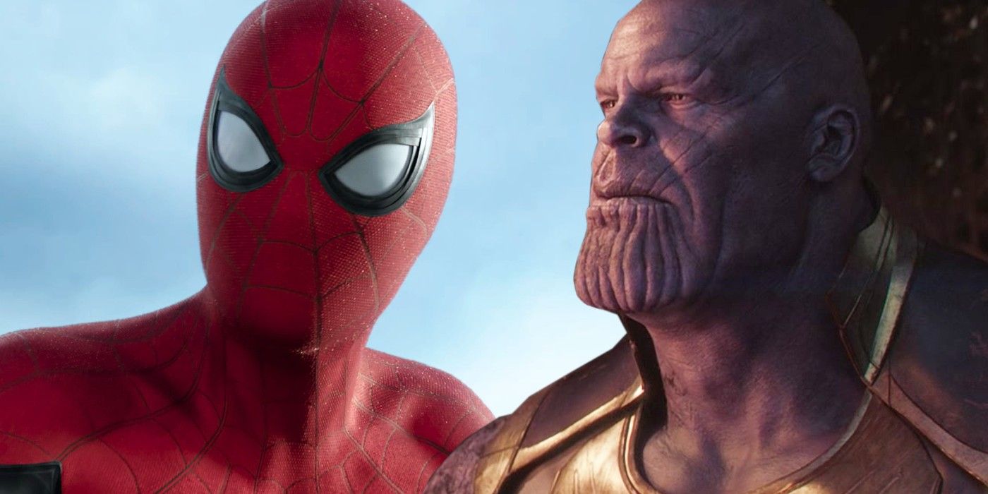 Spider-Man and Thanos in the MCU